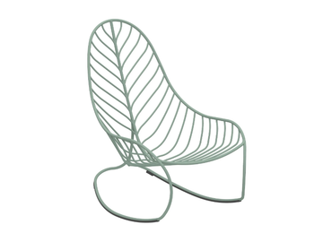 FOLIA - Rocking stainless steel garden armchair by Royal Botania - view 2